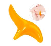 Anneome 2 Pcs Foot Massage Stick for Reflexology Therapy Smooth Resin Pressure Point Massager for Soles and Legs Relaxation Yellow and Amber Color Easy to Clean Acupressure Tool