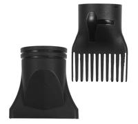 Anneome 2 Pcs Universal Hair Dryer Nozzle Attachments Set - Concentrator Comb Diffuser for Styling and Drying - Compatible Hairdryer Airflow Replacement Nozzle Accessories for Home and