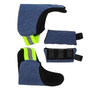 Anneome 2 Set Forearm Crutches Pads Cushioned Forearm Crutch Grip Covers with Thickened Padding and Multicircle Antislip Texture Oxford Cloth Material Soft Inner Lining Elastic Strap