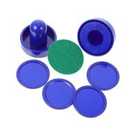 Anneome 2 Sets Air Hockey Paddles and Pucks Accessories Wear-resistant Plastic Pusher for Table Games for Family Fun and Game Nights