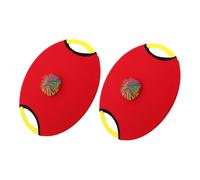 Anneome 2 Sets Bouncy Paddle Ball Toss and Catch Game for Outdoor Backyard Compact Stringy Flying Disc Sports Training for Group Activities