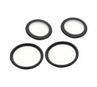 Anneome 2 Sets Stethoscope Diaphragm Bell For Replacement Parts Accessories Floating Diaphragm Spare Parts Replacement Cover Stethscope Accessorios Black Pvc