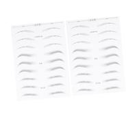 Anneome 2 Sheets Eyebrow Sticker Hair Like Simulation Eyebrow Transfers for Women Lasting Artificial Patch with Mixed Styles for and Unique Shape Creation