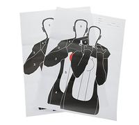 Anneome 2 Sheets Reusable Training Target Papers for Head and Chest Ring Practice Human Body Pattern Shooting Practice for Competition and Professional Use