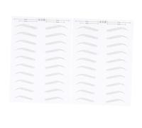 Anneome 2 Sheets Simulation Eyebrow Stickers Artificial Hair Like Easy to Use Natural Looking Press Brows Suitable for Sparse No Eyebrows