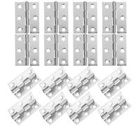 Anneome 20pcs 2-inch Stainless Steel Folding Cabinet Hinges 44x32x1mm with 6 Holes for Kitchen Cupboard Doors and Window Frames, Sturdy Furniture Hardware Without Screws