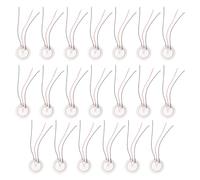 Anneome 20Pcs 35Mm Piezoelectric Buzzer Disc Self-Excited Three-Pole Transducer with Random Wire Color for Electronic Sound Devices and Guitar Pickups Random Color