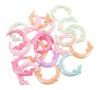 Anneome 20pcs Acrylic Celestial Insect Moon Gradient Color Spacer Beads DIY Mobile Phone Chain Keychain Pen Accessories for Crafting and Jewelry Making Random Color