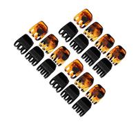 Anneome 20pcs Acrylic Mini Hair Claw Clips for Small Jaw Hair Clips Accessories in Black Tortoise Smooth Grip for All Types Comfortable Ergonomic Design for Everyday Use