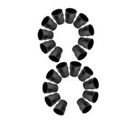 Anneome 20pcs Bicycle Pedal Plug Plastic End Caps Collision Screw Protector for Electric Bike Foot Peg Safety Riding