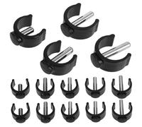 Anneome 20pcs C Shaped Clamp Buckle Kit for Canes Walking Sticks and Walkers Adjustable External Bolt Pin Fixation for Mobility Aids Firm and Reliable Locking Accessories