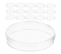 Anneome 20pcs Clear Plastic Petri Dishes with Lids Cell Culture Plates Laboratory Culture Trays for Tissue Engineering and Science Experiments