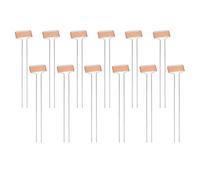 Anneome 20pcs Copper Garden Plant Labels Stakes Metal Plant Markers for Outdoor Herb Vegetable Flowers Gardening Nursery Tags