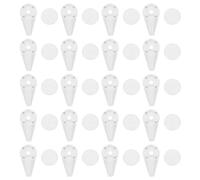 Anneome 20pcs Invisible Wall Hooks Picture Frame Hangers Traceless Nail Hooks Plastic Photo Hanging Kit Medium Size No-Drill Wall Pins for Home Decoration