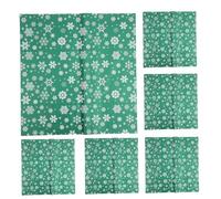 Anneome 20pcs Jumbo Christmas Wrapping Paper Large Square Snowflake Theme Double-sided Reversible Holiday Wrap Rolls for Winter Party Packaging