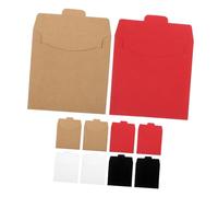 Anneome 20pcs Kraft Paper CD DVD Sleeves Envelopes with Colors for Easy Organization Multiuse Storage Bags for Media Wedding Invitations DIY Labeling and Sorting