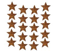 Anneome 20pcs Metal Five-pointed Star Pendants Rustic Antique Finish Star Wall Hanging Decorations for Christmas Tree Ornaments and Holiday Party Decor