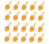 Anneome 20pcs Mini Honeycomb Lip Gloss Tubes Brown Refillable DIY Lip Balm Containers with Leak Plug Durable Plastic Portable for Personal Use and Gifts