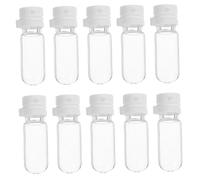 Anneome 20pcs Mini Refillable Travel Bottles Leakproof Glass Lotion Containers for Skincare Essential Oils Serums Portable Transparent Toiletries Dispensers