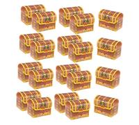 Anneome 20pcs Pirate Treasure Box Treasure Chest Toy for Pirate Theme Party Decoration Boys and Girls Treasure-chest Keepsake for Halloween Performance Play Party Supplies
