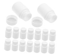 Anneome 20pcs Plastic Medicine Bottles for Tablets and Powder Lightweight Empty Pill Containers Resistant to Deformation Compact Storage for Long-Term Use
