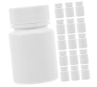 Anneome 20pcs Plastic Medicine Bottles Pill Containers Reagent Sample Storage Bottles for Pharmaceutical Use Safe and Reusable
