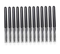Anneome 20pcs Portable Eyebrow Brushes with Caps Durable Brow Grooming Tools for Home Salon Use for Makeup Lovers Beginners Sanitary Eyelash Brushes with Lids
