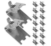 Anneome 20pcs Refrigerator Shelf Bracket Supports Metal-free Wire Cooler Rack Clips Fridge Wire Shelf Clamps for Commercial Freezer Storage Cabinet