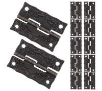Anneome 20pcs Vintage Bronze Hinge Chest Hinges Jewelry Vintage Old Cabinet Jewelry Chest Hardware Small Hardware Cabinet Door Cute Brown