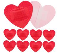 Anneome 25pcs Love Heart Plasters for Wounds Portable Hemostatic Patches Small Stickers for Ages