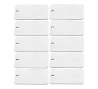 Anneome 25pcs Stainless Steel Mirror Finish Rectangle Pendant Blanks for DIY Jewelry Making Polished Engraving Tags Keychain Blanks for Bracelets and Necklaces Portable Craft Accessories