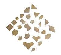 Anneome 27pcs DIY Acrylic Patchwork Templates Set, Quilting Rulers and Sewing Machine Stencils for Fabric and Leather Cutting, Patchwork and Quilt Design Tools for Craft Projects