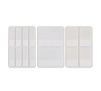 Anneome 280pcs White Sticky Index Tabs Adhesive Reading Markers with 280 Sheets, BOPP Material Not Easy to Deform or Scratch, Simple Design for Use at Home by Students and Teachers