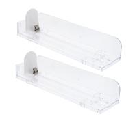 Anneome 2pcs Automatic Cigarette Pusher Supermarket Display Case Auto Cigarette Display Case Showcase Rack Auto Rack Acrylic Transparent Random Color
