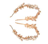 Anneome 2pcs Baroque Bridal Headbands Pearls and Crystals, Wedding Hair Vines for Brides and Bridesmaids, Elegant Wedding Hair Accessories for Special Occasions