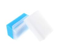 Anneome 2Pcs Bath Brush Portable Sensory Sponge for Massage and Therapy Newborn Bathing Tool in Blue and White