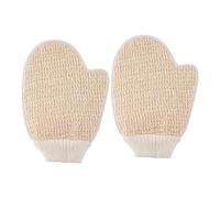 Anneome 2pcs Bath Mud Gloves Exfoliating Shower Gloves Double Sided for Body Scrub Cheekyglo Back Washer in Pack