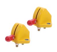 Anneome 2pcs Battery Isolator Switch with Start Knob Emergency Power Cut Off for Tricycles Motorcycles Tractors and Utility Vehicles Reliable Power Control for Agricultural Use