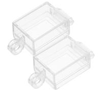 Anneome 2pcs Boat Type Switch Protective Cover Safety Cover Button Switch Protector Plastic Transparent
