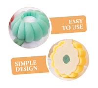 Anneome 2pcs Body Scrubber Shower Brush with Long Handle for Back Cleaning and Massaging Sponge Material Ergonomic Design Easy to Rinse and Dry Yellow and Green for Comfortable Bathing