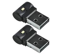 Anneome 2pcs Car Interior USB LED Atmosphere Lights with Abs Material, Universal Mini Decorative Lamps for Night Time Use, Enhancing Safety and Driving Pleasure