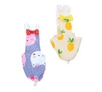Anneome 2Pcs Creative Lightweight Pet Bird Diapers Reusable Breathable Parrot Urine Pads Clothes Suitable for Small to Medium Birds