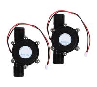 Anneome 2pcs Dc Water Turbine Generator Micro- Generator Small High Efficiency Renewable Energy Device for Outdoor Water Circulation and Power Supply