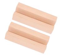 Anneome 2pcs Desk Calendar Base Cable Ties Wall-mounted Record Rack Decorative Cutlery Holder Shelf Vinyl Records Machine Tape Vinyl Records Storage Rack Cord Decoration Light Brown Wood