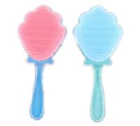 Anneome 2pcs Detangling Hair Combs for Women and Men with Ergonomic Pp Material Handle, Portable Cushion Hairbrush Set for Personal Use and Barber Shops