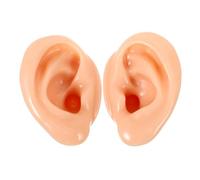Anneome 2pcs Ear Model Accessories Fake Ears Shaped Simulation for Piercing Display Soft Props silicone