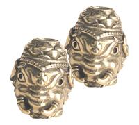 Anneome 2pcs Elephant God Descend Diy Jewelry Beads Brass Spacer Beads Craft Charms