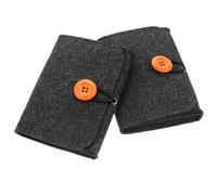 Anneome 2Pcs Essential Oil Storage Pouch Felt Organizer for Small Bottles Travel Bag Protective Carrying Case for Aromatherapy Nail Polish Bottles Home Office Use