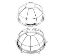 Anneome 2pcs Fire Sprinkler Protector Cage Iron Cover Detector Guard Safety Shield for Fire Sprinkler Heads Easy Installation Resistant to Deformation