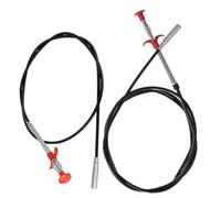 Anneome 2pcs Flexible Drain Cleaning Tool Bendable Sewer Pipeline Hooks for Hair Clog Removal Reusable Drain Cleaner for Kitchen Bathroom Shower